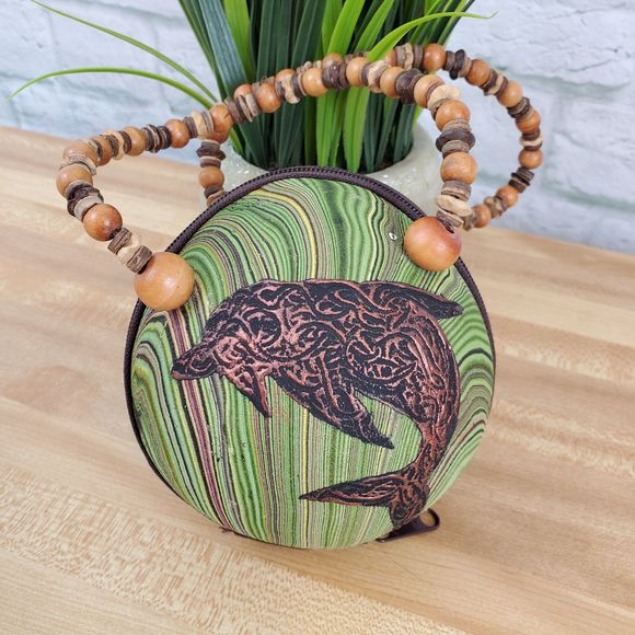 Unknown Handbags - Coconut Shell & Dolphin Small Bag